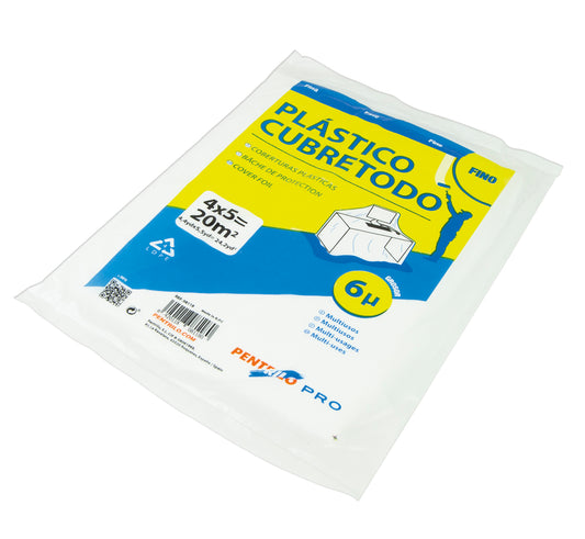 Cubretodo Plastico 4 x 5 m Brico -Fino