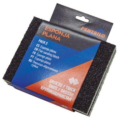 Esponja plana grano fino